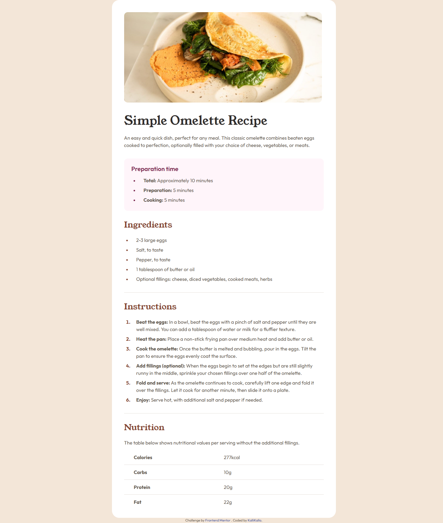 Recipe Page Preview